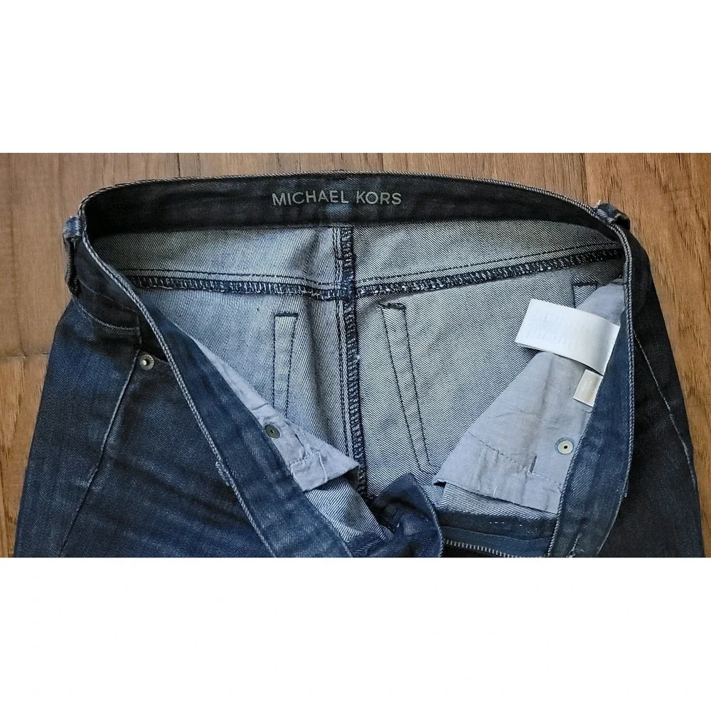 Michael‎ Kors Women's Blue Dark Wash Skinny Jeans Size 0 28x31.5 Inseam